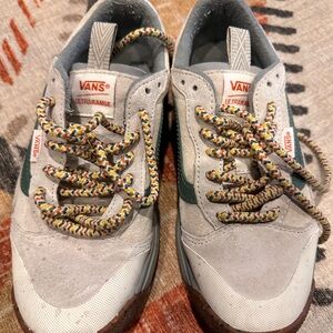 Van green/orange/yellow comfy cushy tennis shoes